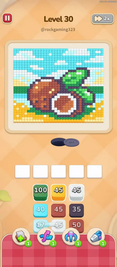 Starting board of Colony Flow Level 30